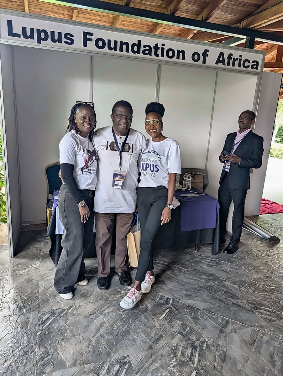 At the Lupus Foundation of Africa stand at the ARSK Scientific Conference 2025