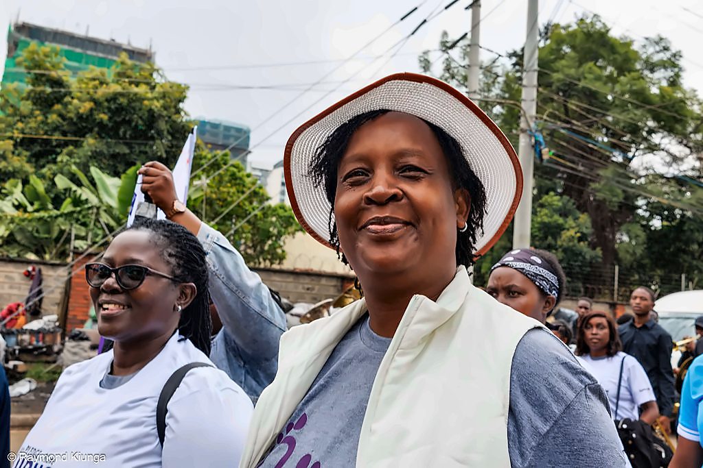 An LFA member at the World Lupus Day community walk