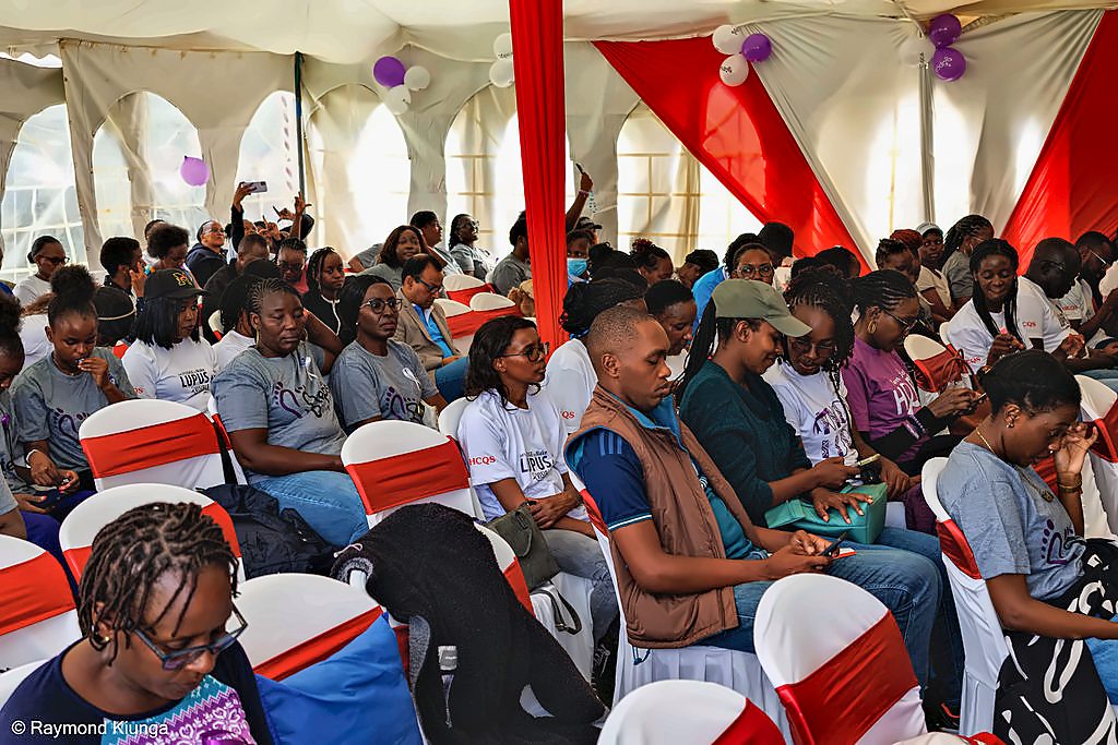 The wellness and education session under way