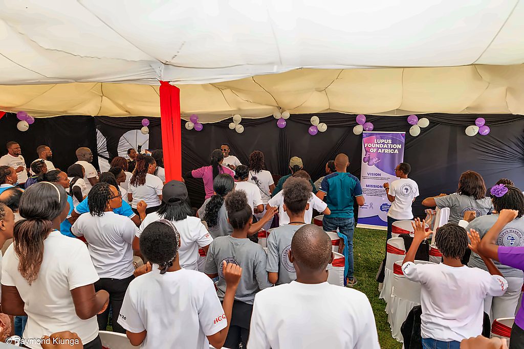 Attendees at the World Lupus Day education session
