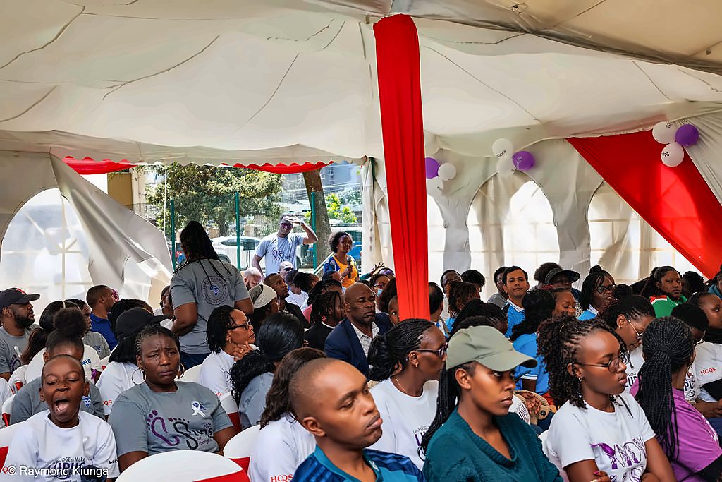 An attendee sharing during the open session