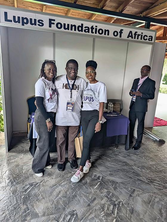 At the Lupus Foundation of Africa stand at the ARSK Scientific Conference 2025