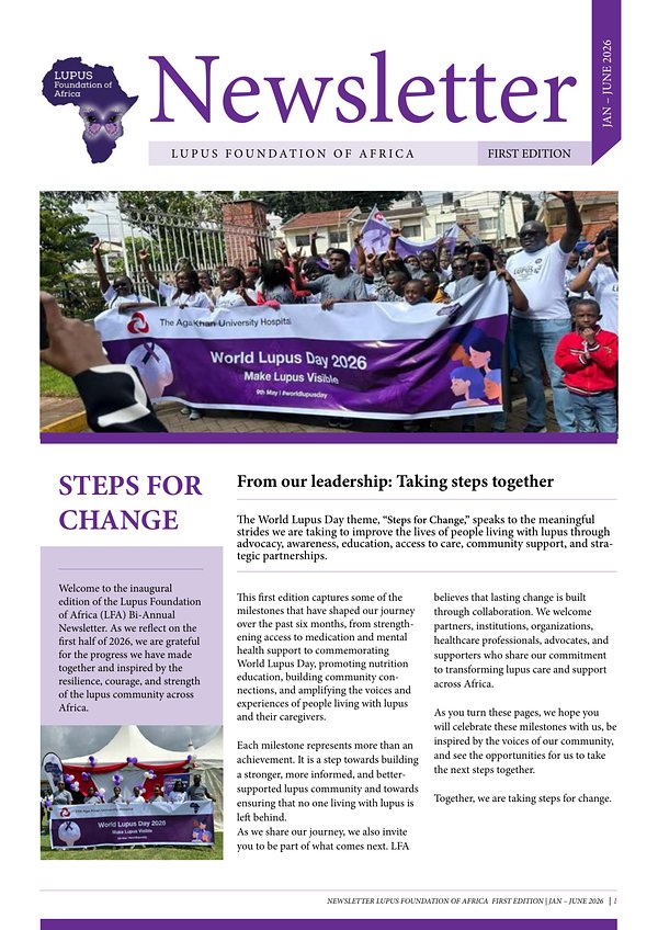 Cover of the LFA Newsletter, first edition