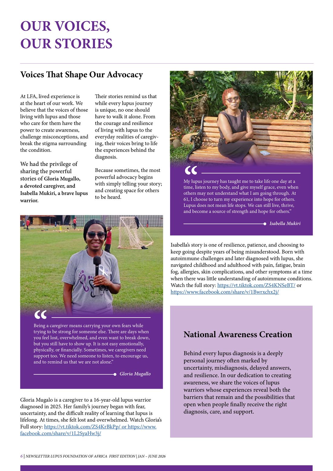 Page 6 of 12: Our voices, our stories: Gloria and Isabella