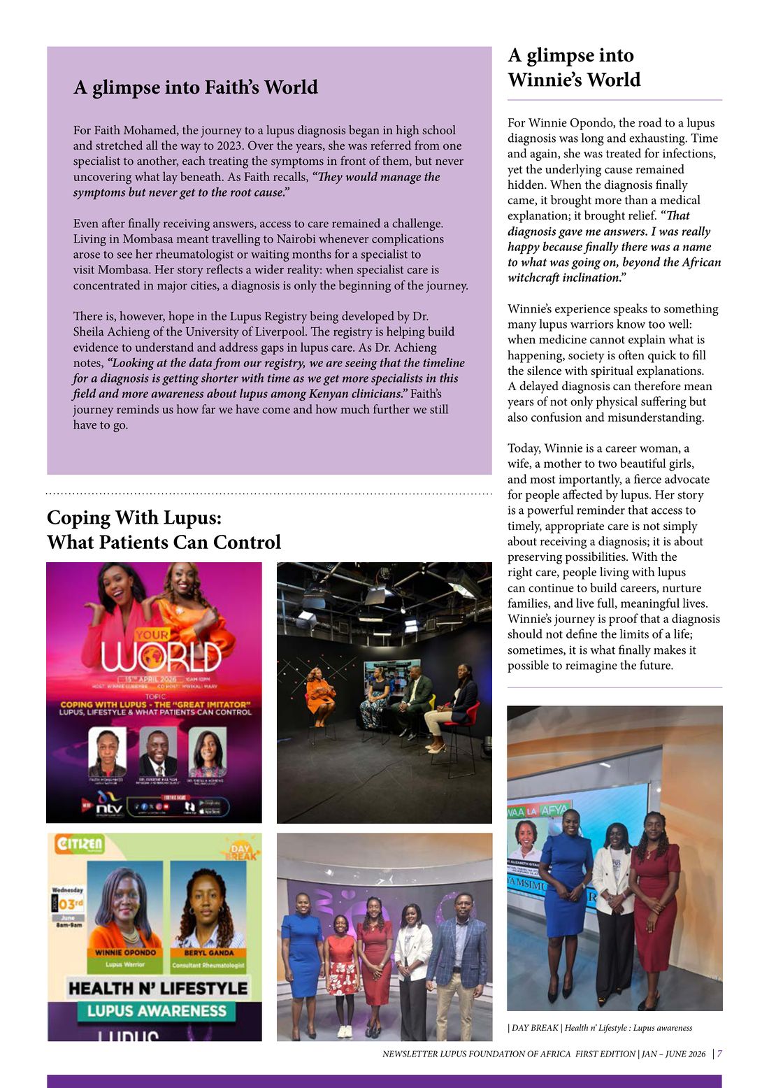Page 7 of 12: Glimpses into Faith’s and Winnie’s worlds